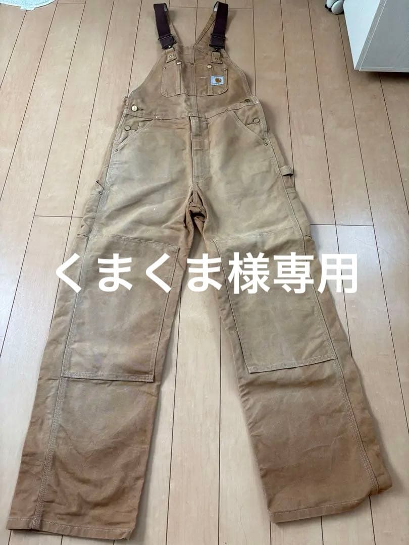 Carhartt ベージュ オーバーオール