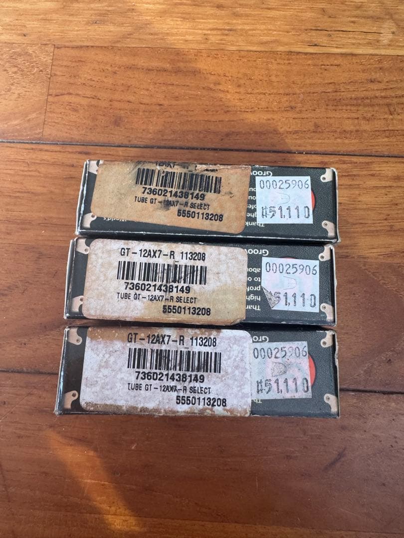 真空管３本セット　GROOVE TUBES　ECC83 Sセレクト