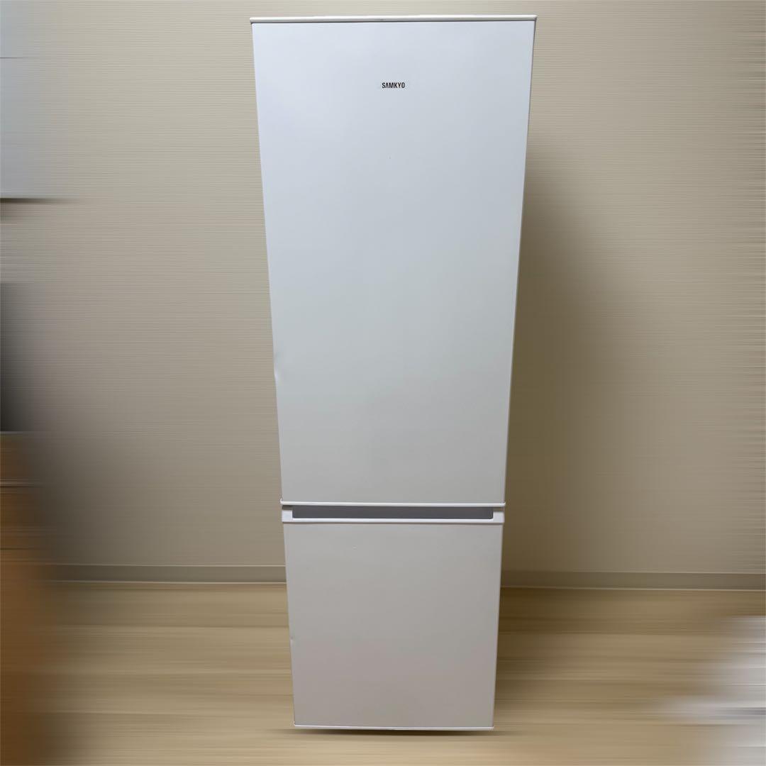 ジ*ン様 SAMKYO 冷蔵庫 165L 幅44cm GU165S ホワイト 右