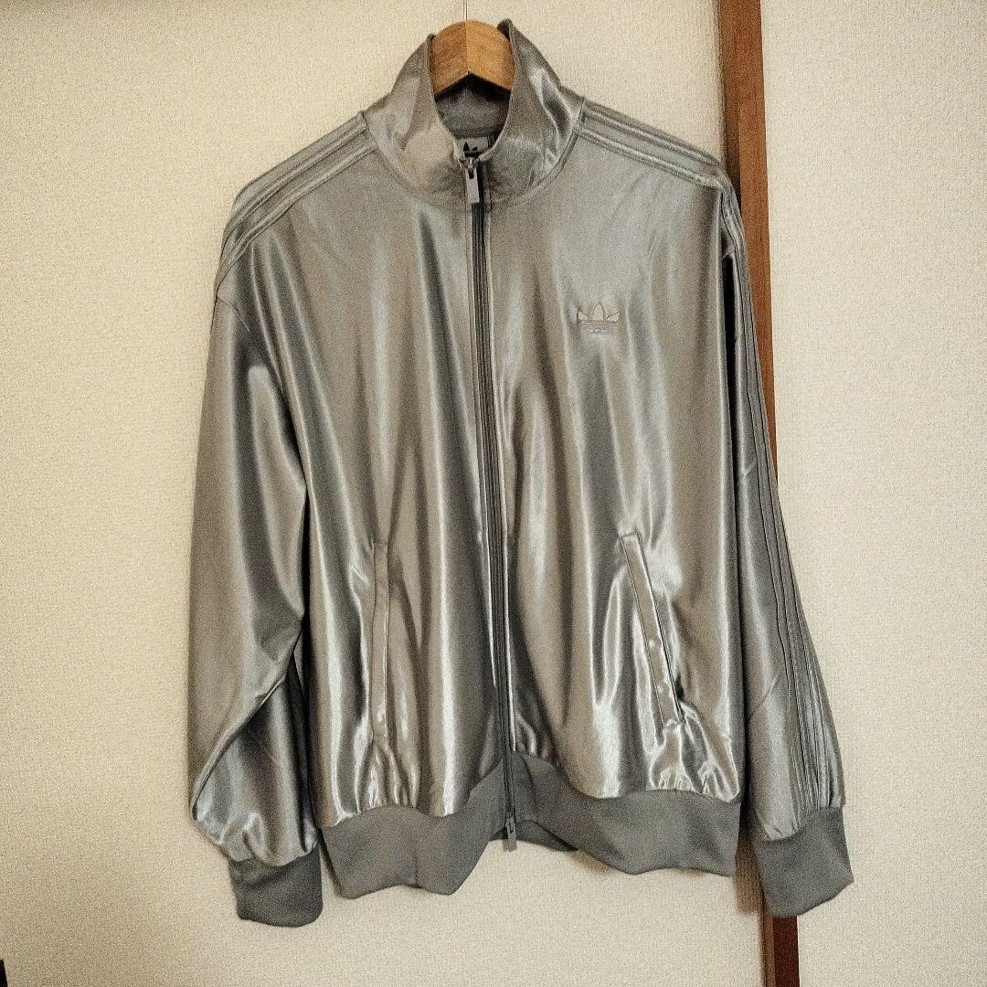 adidas ファイヤーバード　シルバー ジャージジャケット M