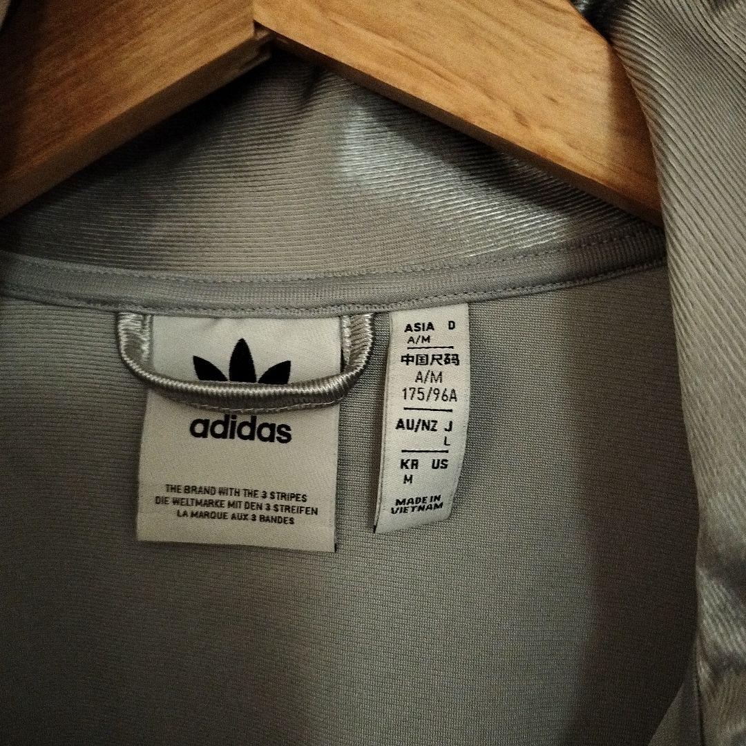 adidas ファイヤーバード　シルバー ジャージジャケット M