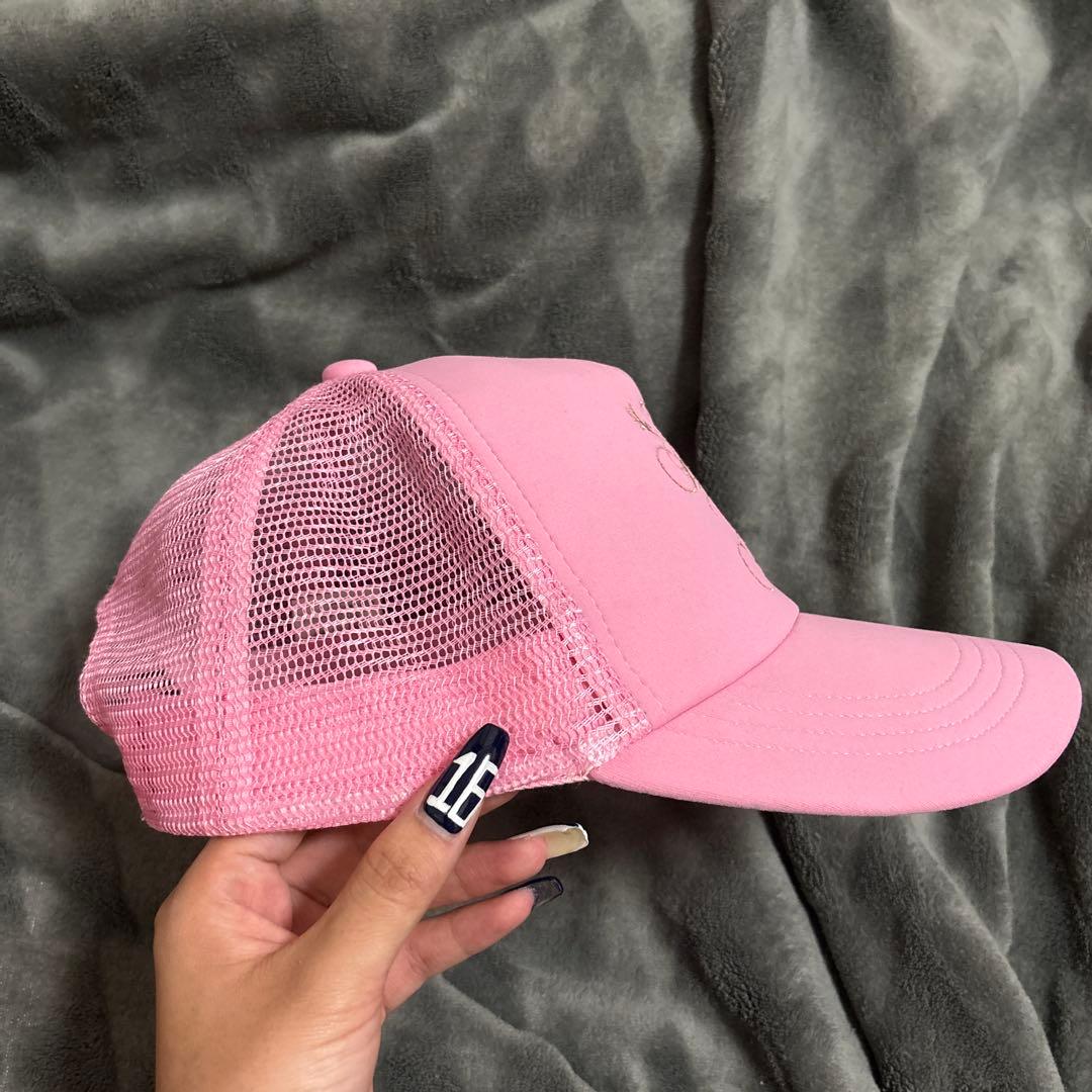 black eye patch ブラックアイパッチ　 ピンクメッシュキャップ