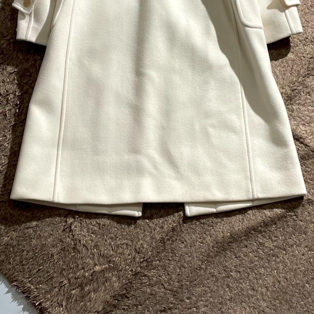 美品・現行　マッキントッシュ　ダッフルコート　ロング丈　トグル　牛革　オフ白