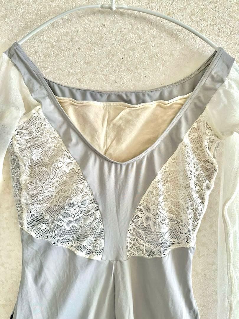 美品♡AKANE TAKADA ロングスリーブレオタード　グレー　L