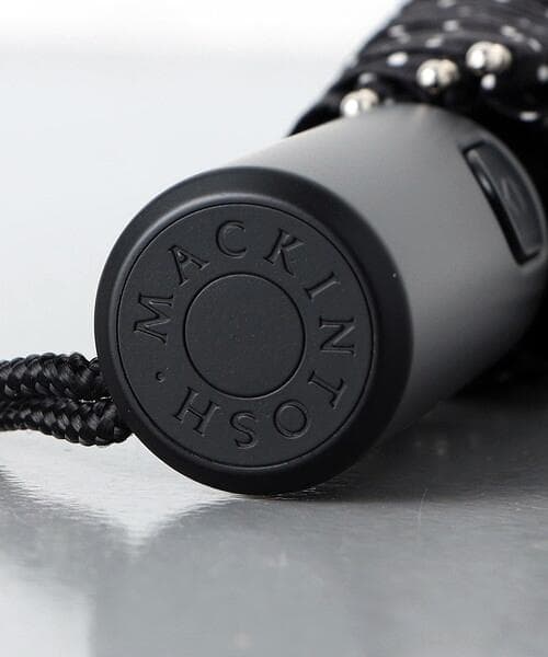 新品3.5割引 MACKINTOSH 折りたたみ傘 PORTER 黒ドット