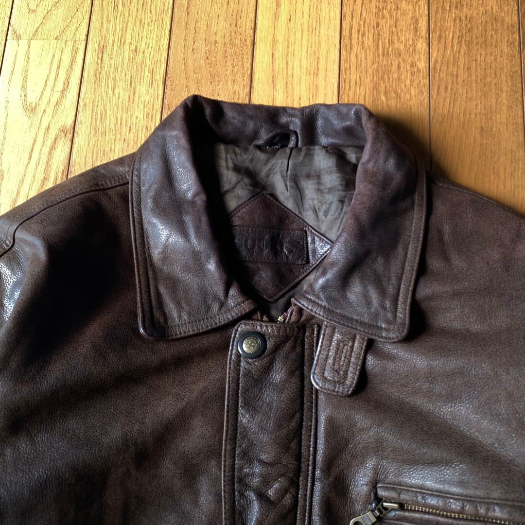 本革 90s レザージャケット G1 A2 フライトジャケット ライダース 短丈