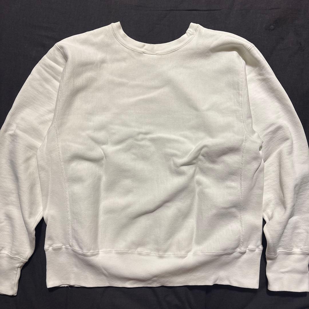 80s リバースウィーブ ホワイト　目無し　Lサイズ　　　Champion