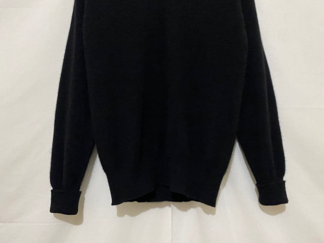 80s Ballantyne バランタイン カシミア ニットブラック 黒　38