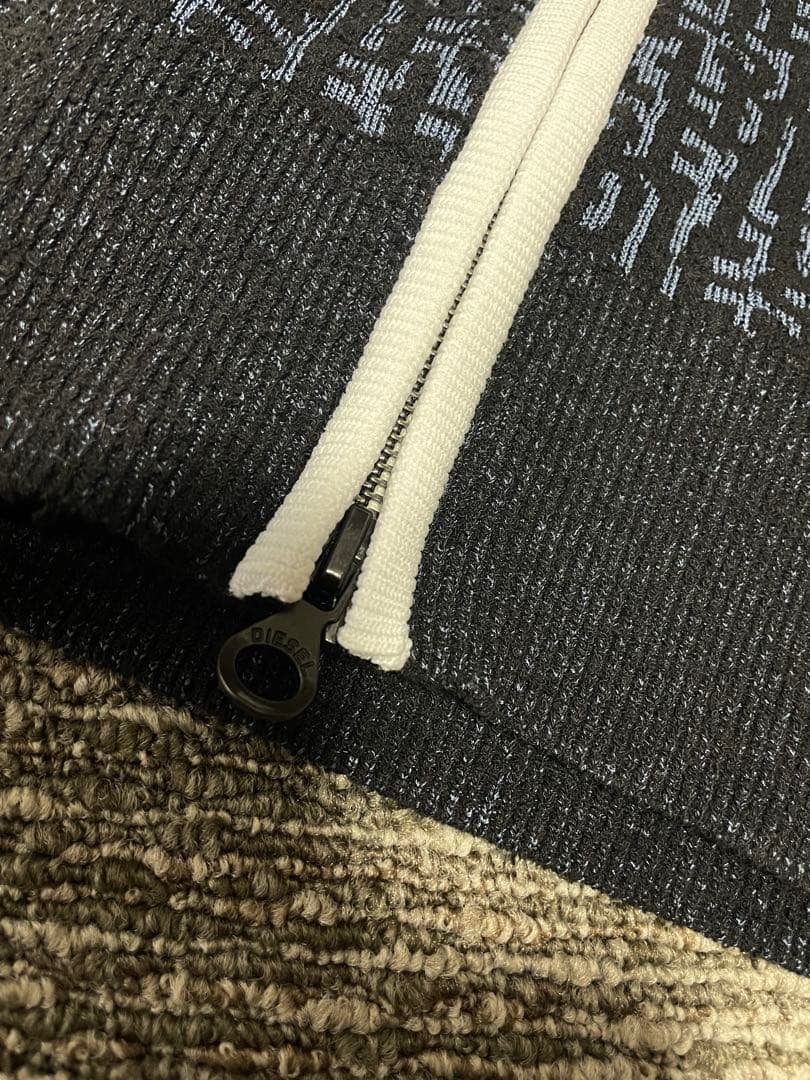 ERIKA Diesel] メンズ ニット ジップアップ カーディガン総柄