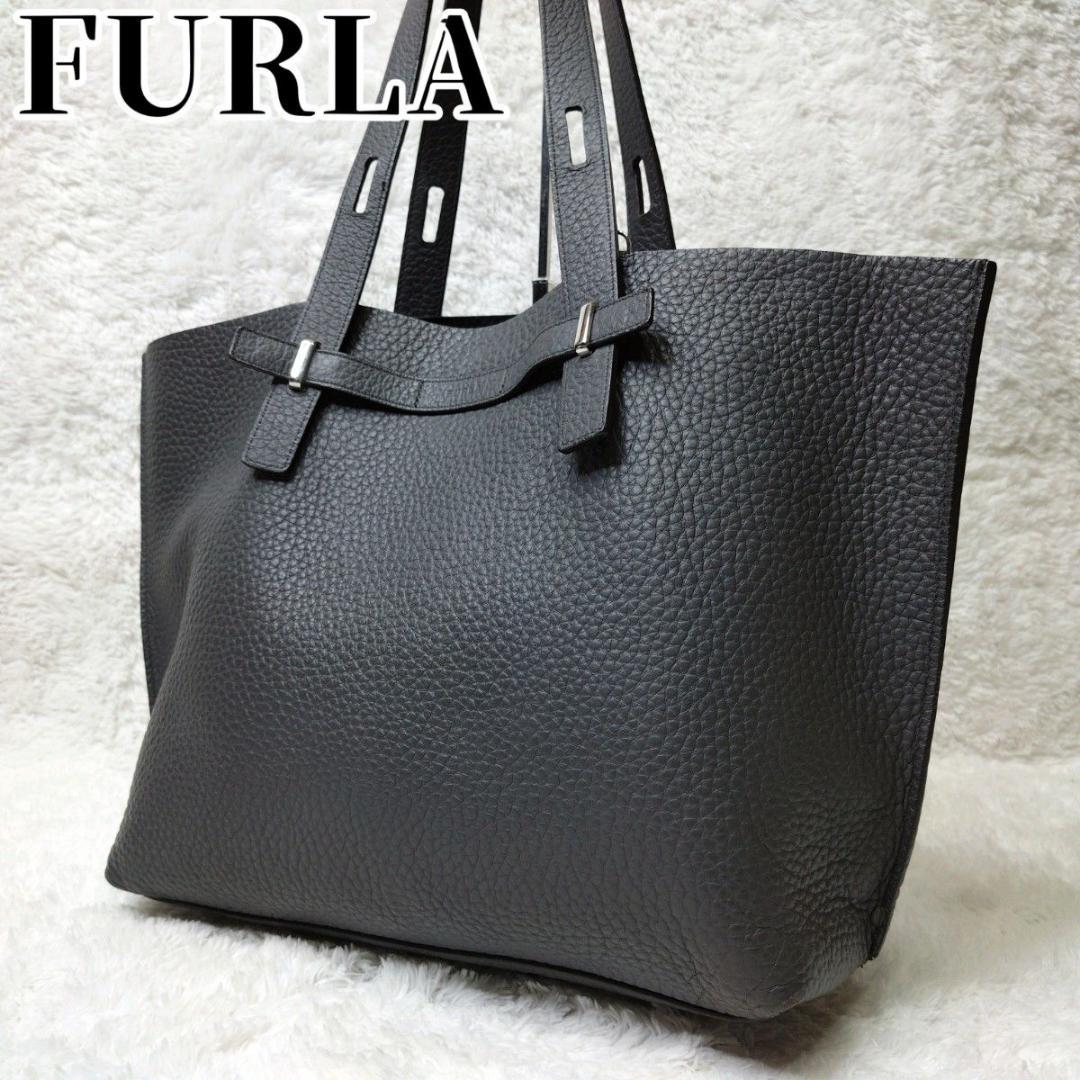 FURLA フルラ トートバッグ Giove ジョーヴェ A4収納 グレー