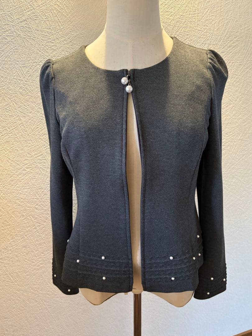 試着のみ⭐︎René カーディガン 34 トップス　グレー