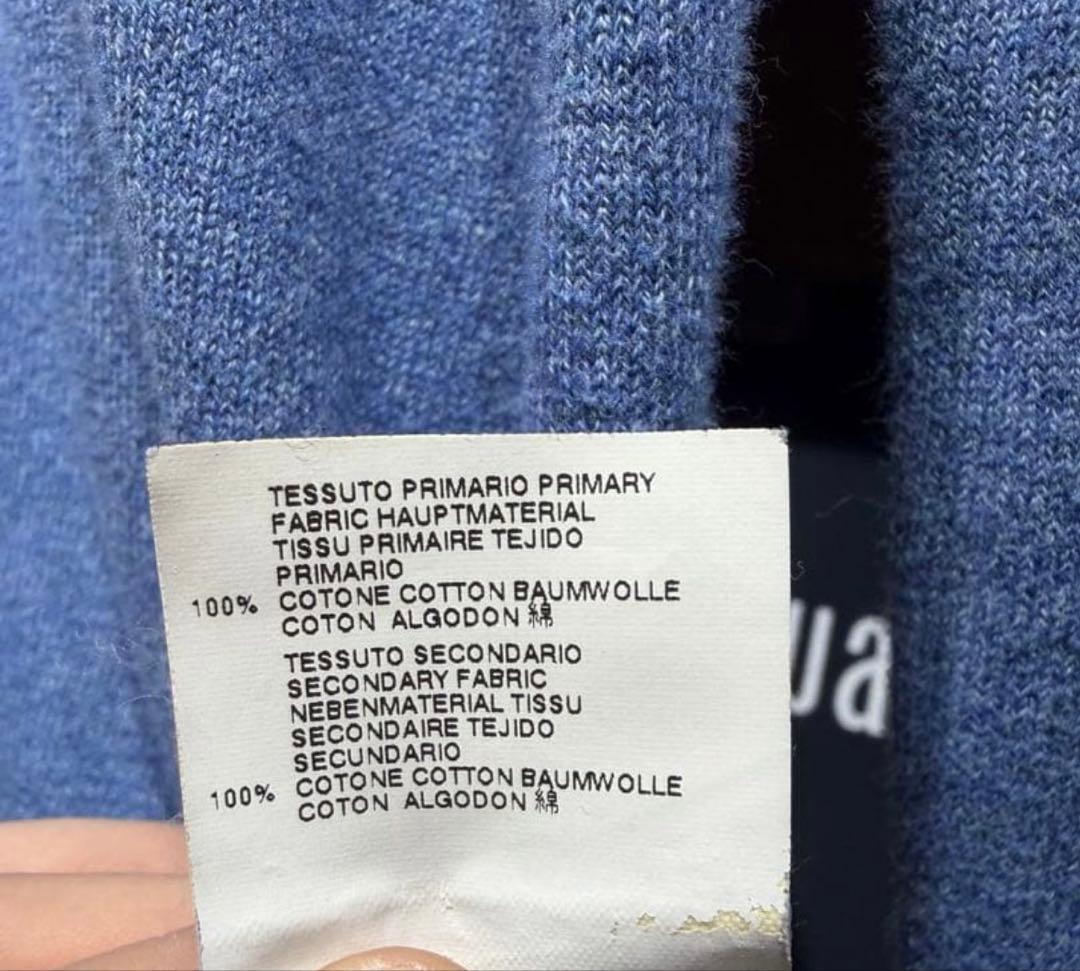 Maison Margiela デニムエルボーパッチ付きコットンニット S