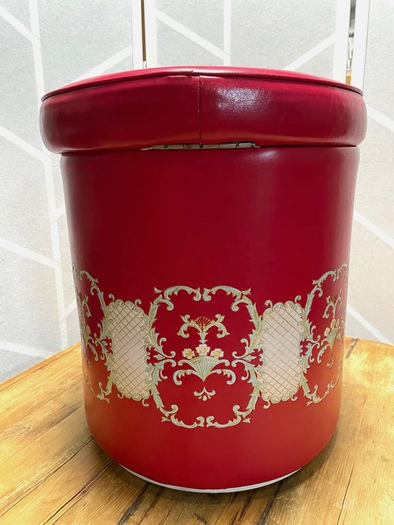 昭和レトロ ヴィンテージ ドレッサー 丸椅子 スツール