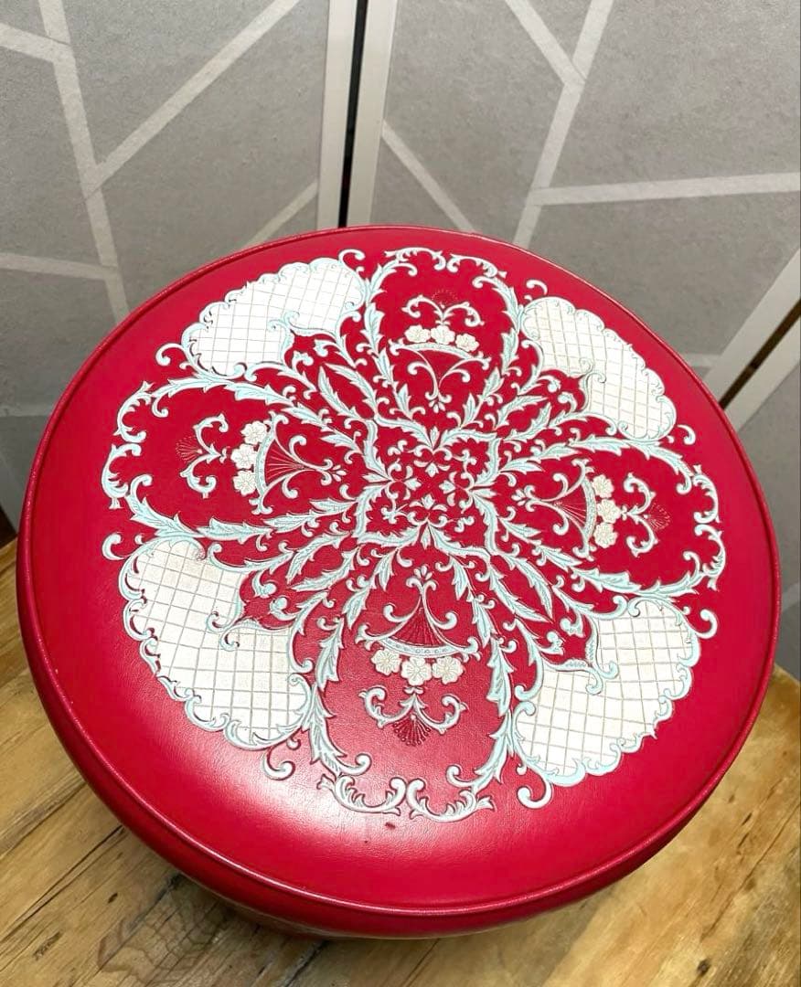 昭和レトロ ヴィンテージ ドレッサー 丸椅子 スツール