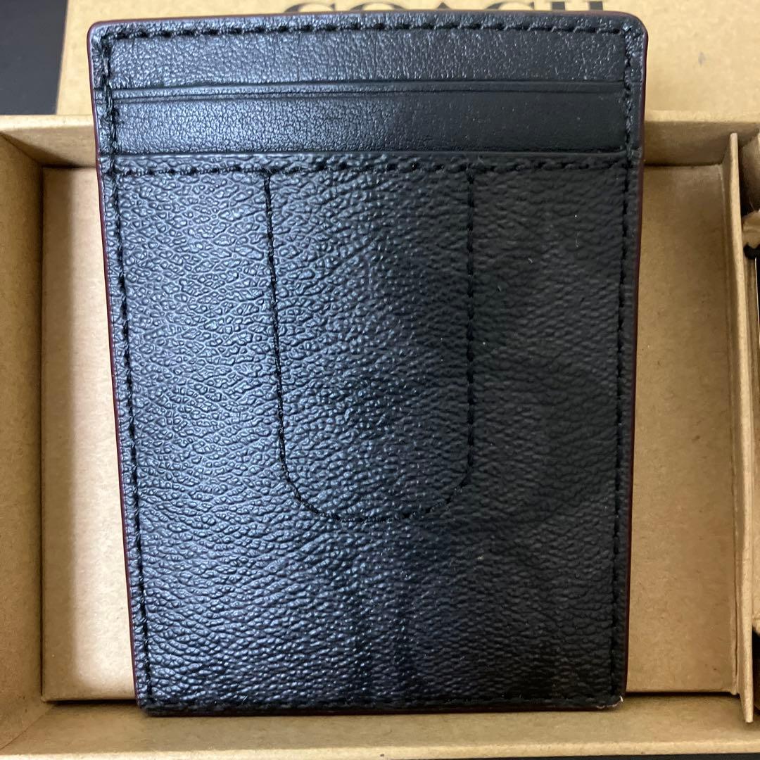 新品　COACH コーチ　メンズ　カードケース　マネークリップ　箱入りセット