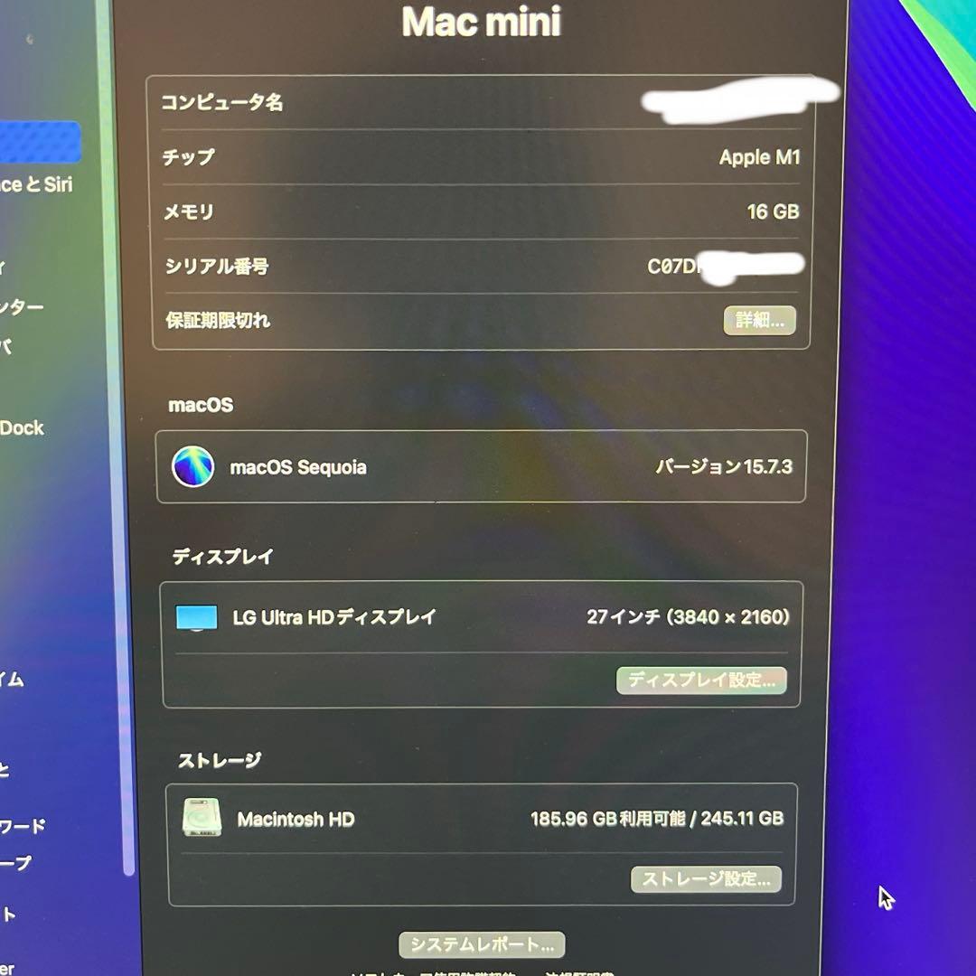 美品おまけ付 Mac mini M1 メモリ16GB ストレージ256GB