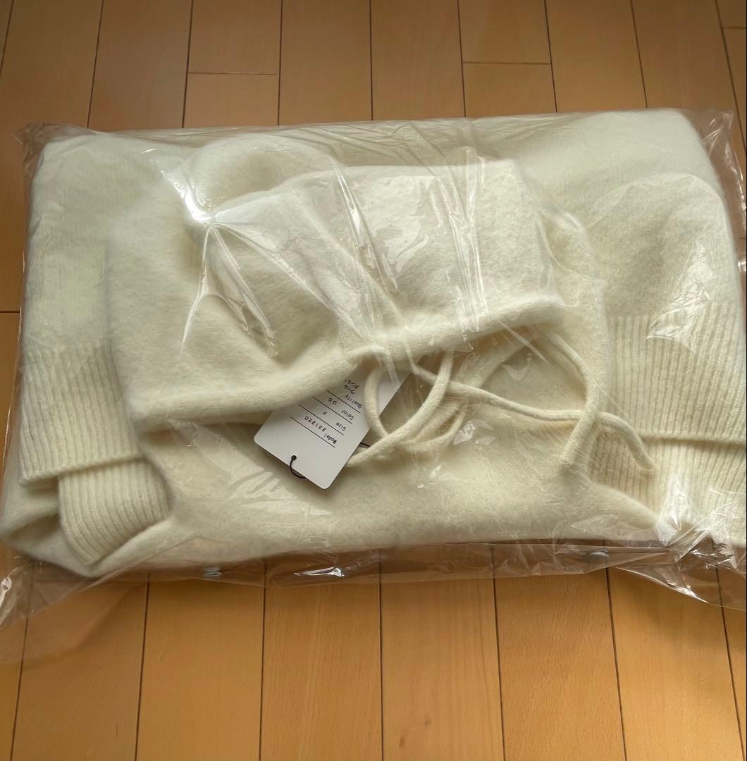 【新品】maison de R ウールカシミヤニットフーディ