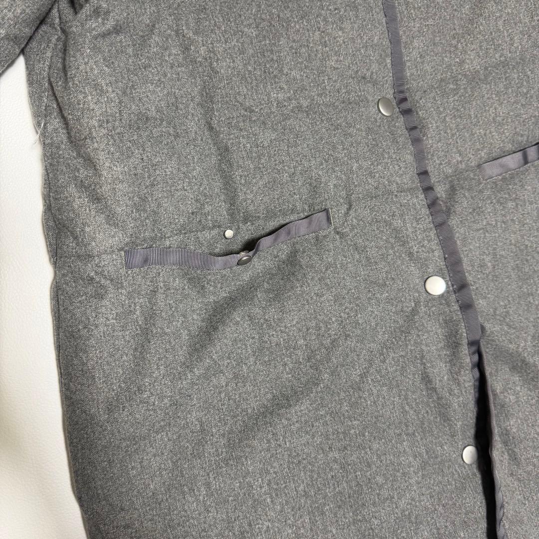 完売色✨ ドゥクラッセ グログラン使い フード付ダウンコート XL 大きいサイズ