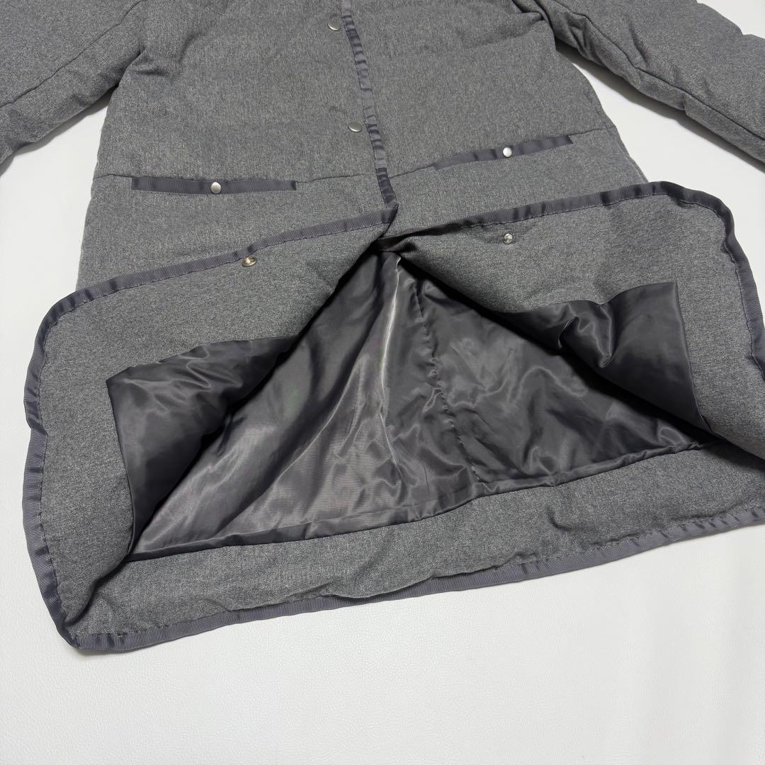 完売色✨ ドゥクラッセ グログラン使い フード付ダウンコート XL 大きいサイズ