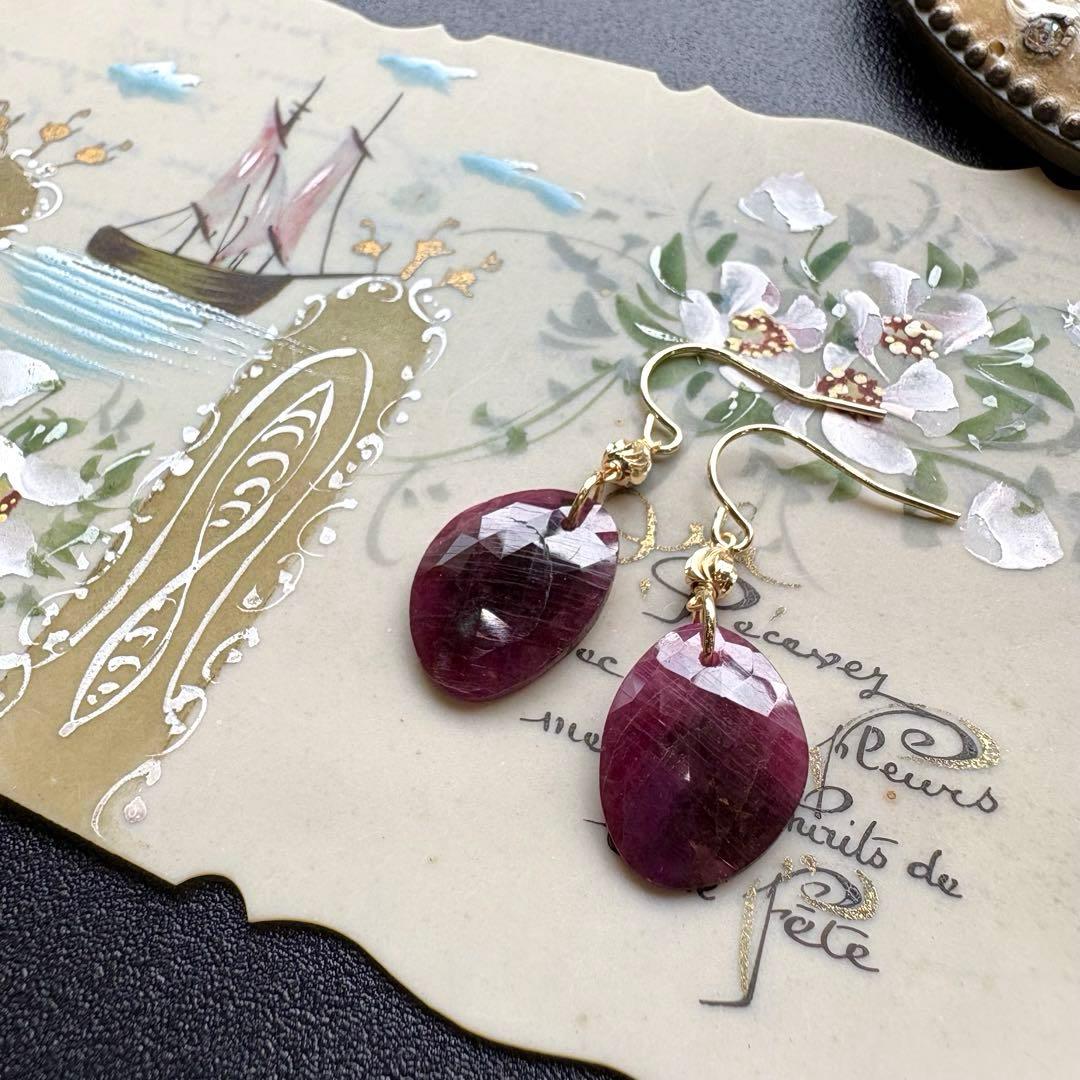 Kaya✴︎非加熱ルビーローズカット①＊チャーム