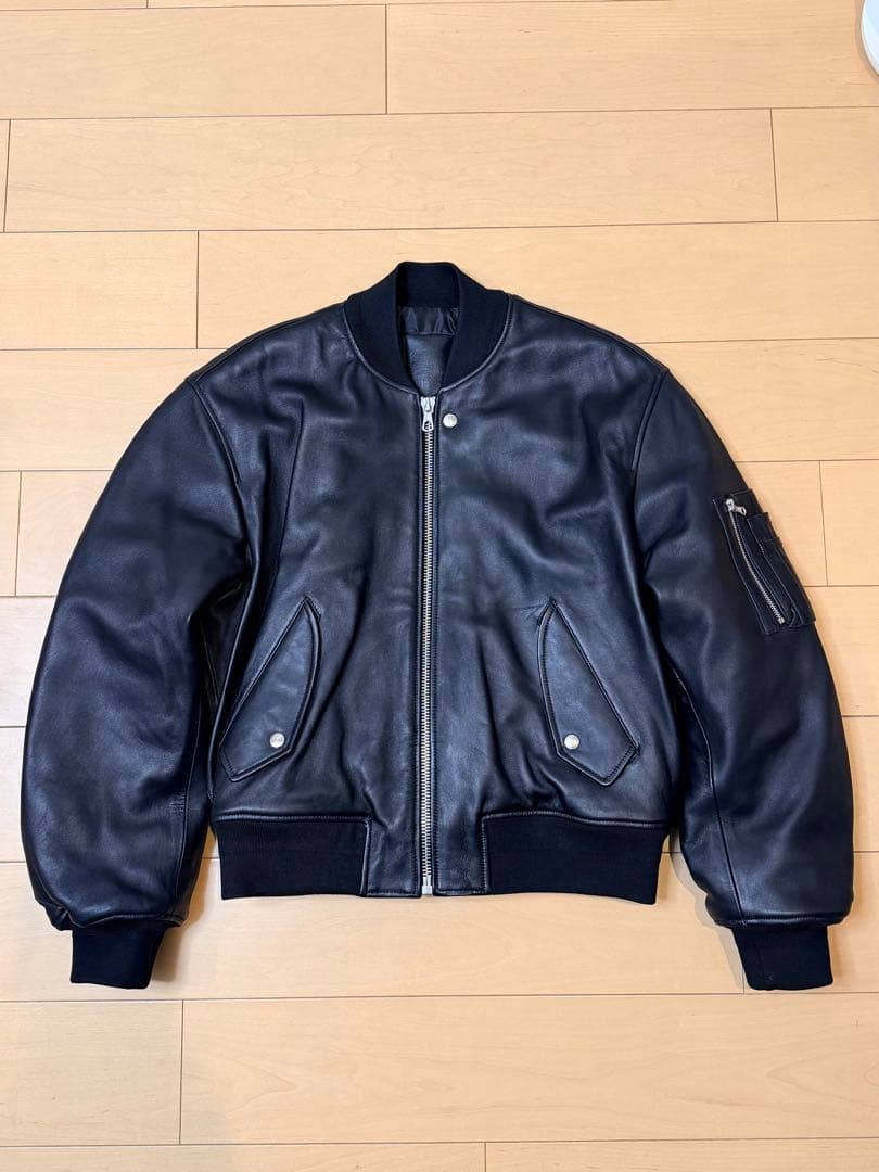 stussy leather built bomber jacket ジャケット