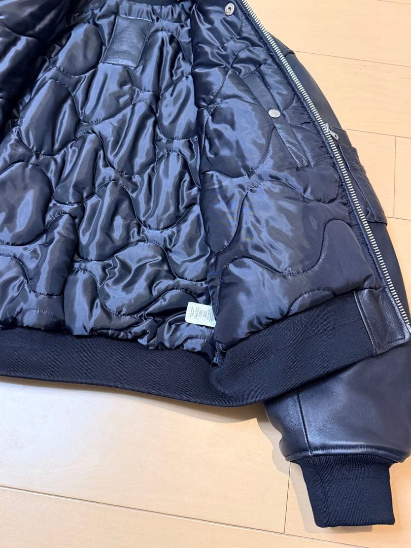 stussy leather built bomber jacket ジャケット