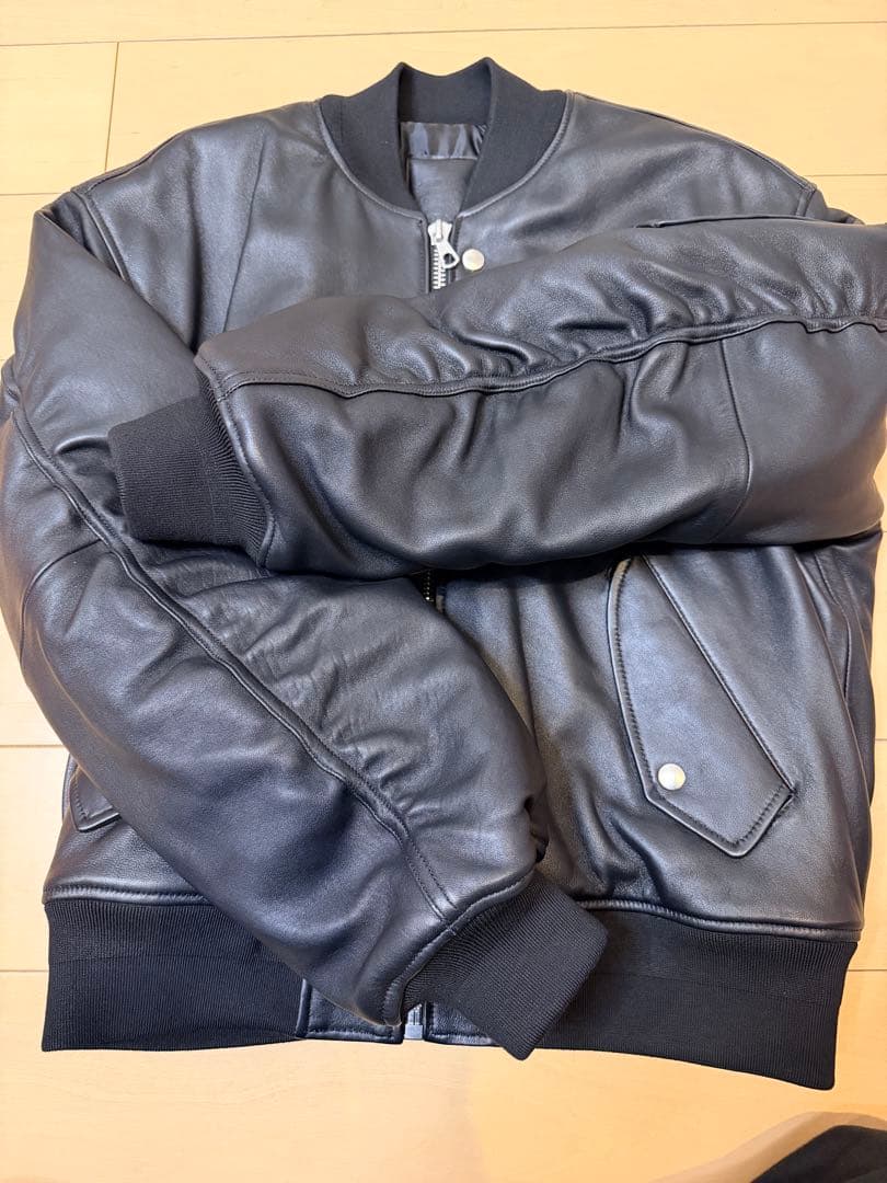 stussy leather built bomber jacket ジャケット