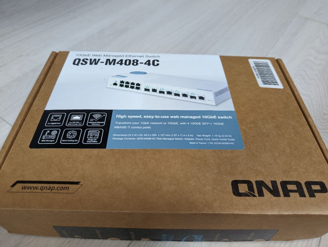 【10GbEを4ポート搭載】QSW-M408-4C QNAP