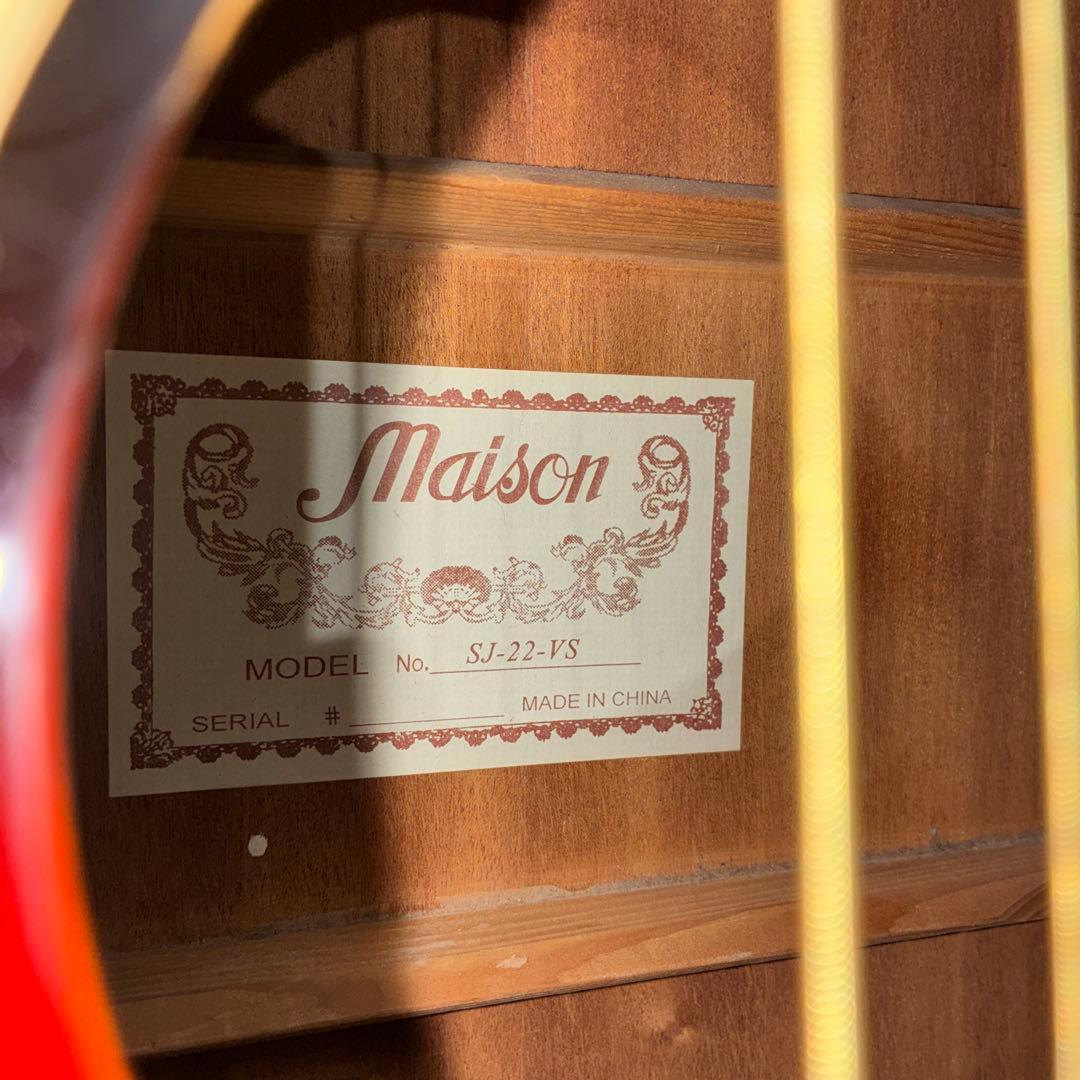 希少調整済み　Maison SJ-22-VS アコースティックギター良く鳴ります