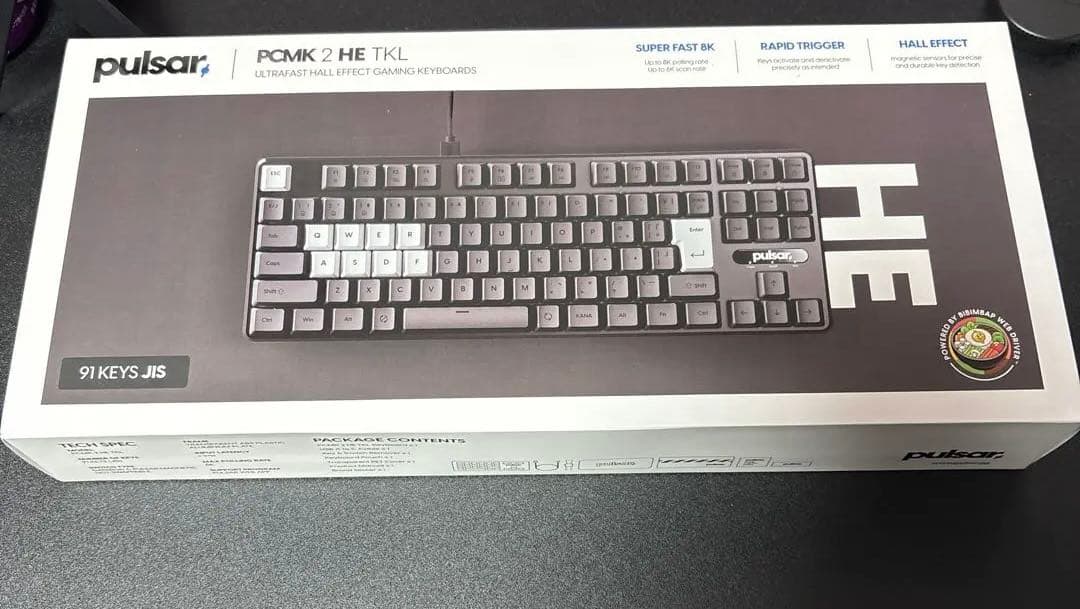 Pulsar Gaming Gears PCMK 2HE TKL ラピトリ