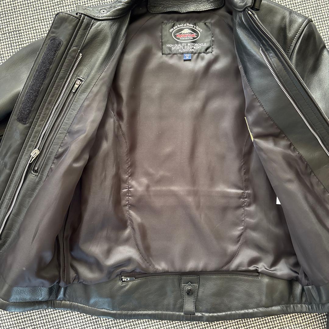 KUSHITANI レザージャケット M ブラック