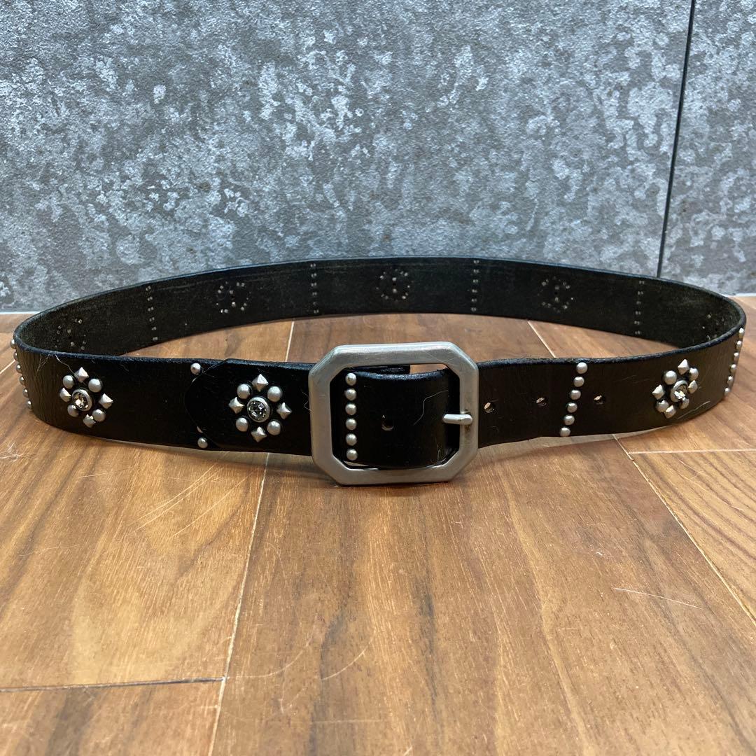 希少 OLD STUDフラワーモチーフ クリアストーン34inch HTC