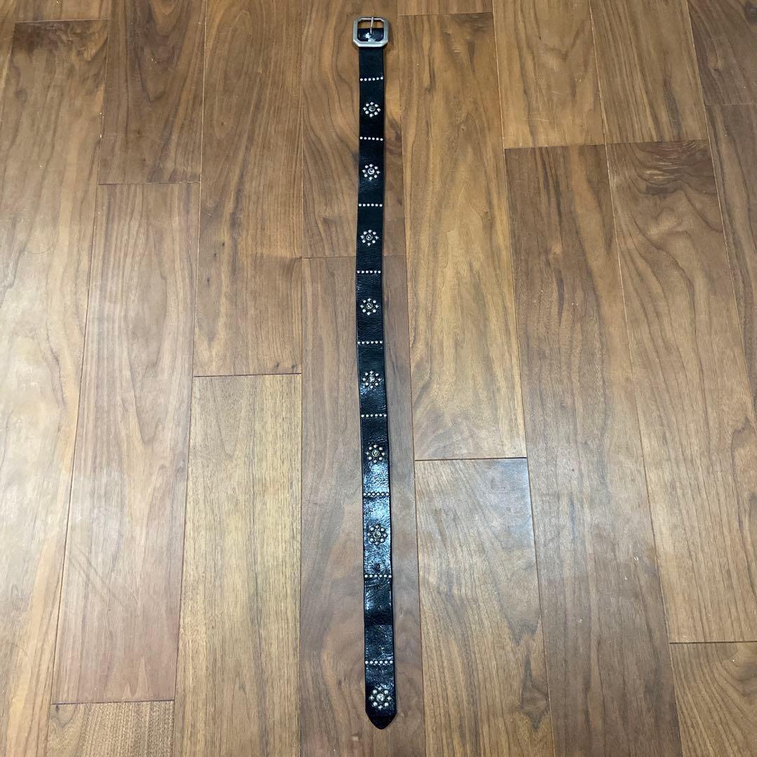 希少 OLD STUDフラワーモチーフ クリアストーン34inch HTC