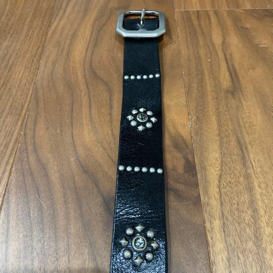 希少 OLD STUDフラワーモチーフ クリアストーン34inch HTC