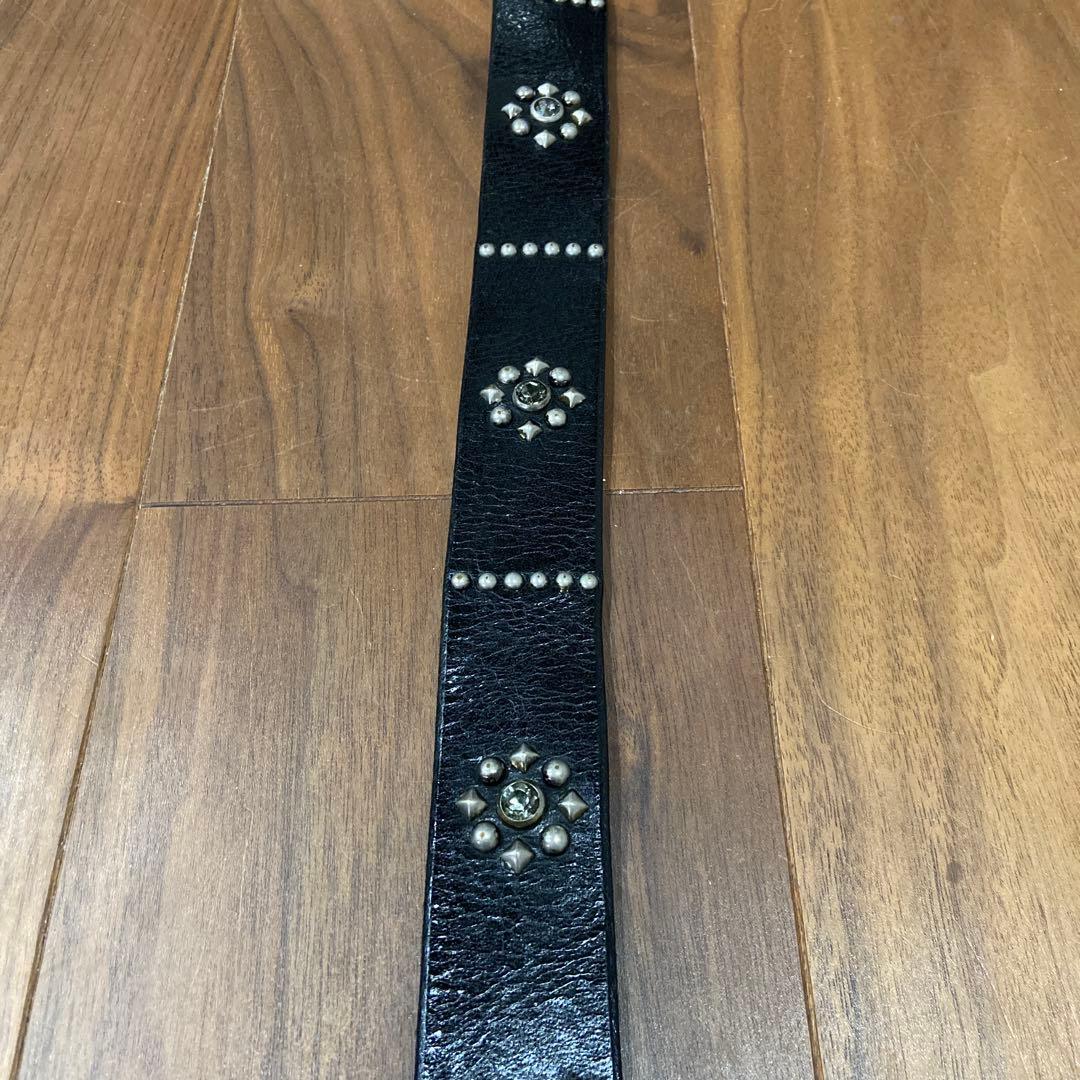 希少 OLD STUDフラワーモチーフ クリアストーン34inch HTC