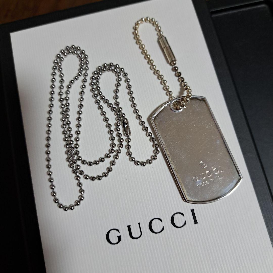 【シングルママ】正規品GUCCIドッグタグ 925　キーホルダー2Way