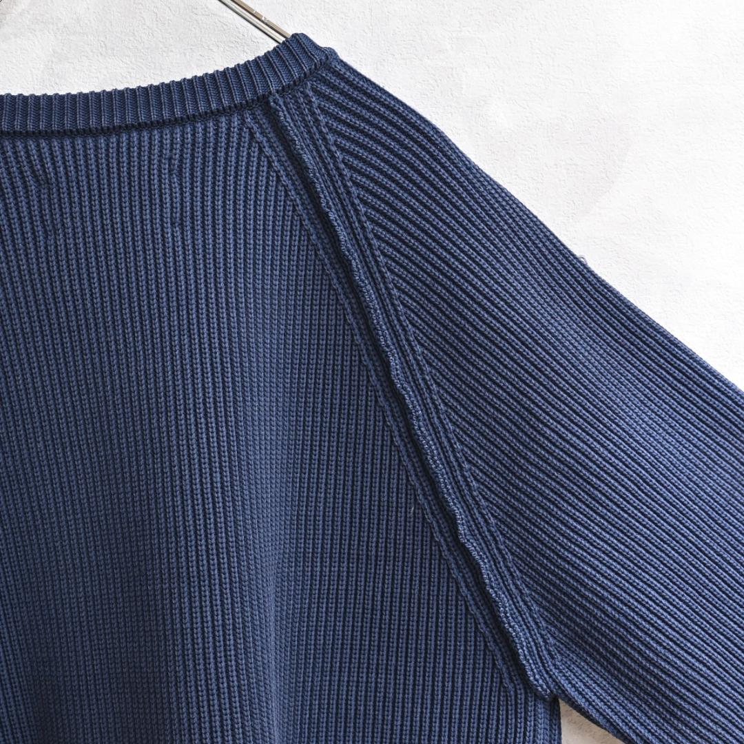 nanamica 5G Crew Neck Sweater 畦編み 春ニット