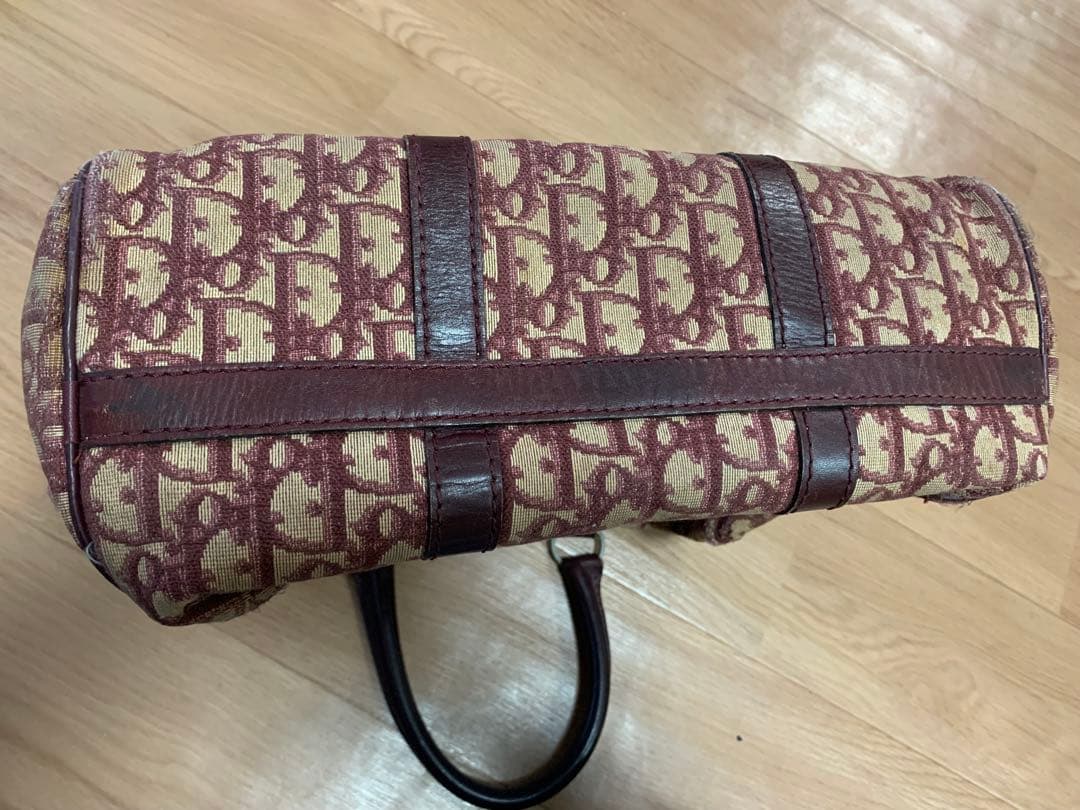 Dior トロッター柄 ボストンバッグ ブラウン ヴィンテージ キャンバス