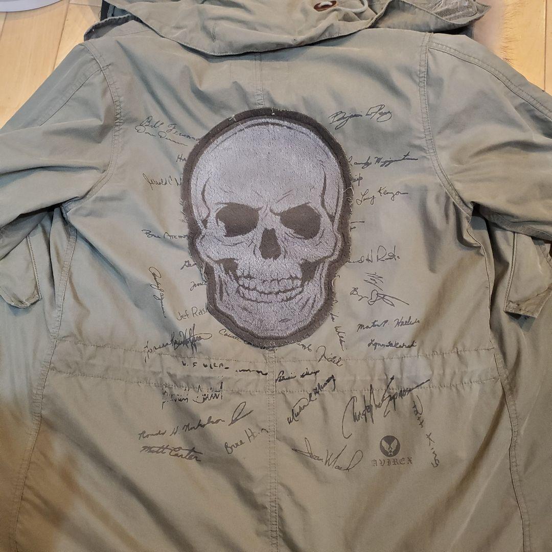 AVIREX USA スカル刺繍 　モッズジャケット