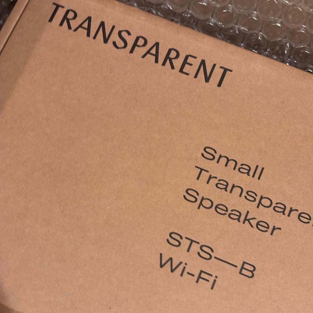 新品未開封 TRANSPARENT トランスペアレント スピーカー ブラック