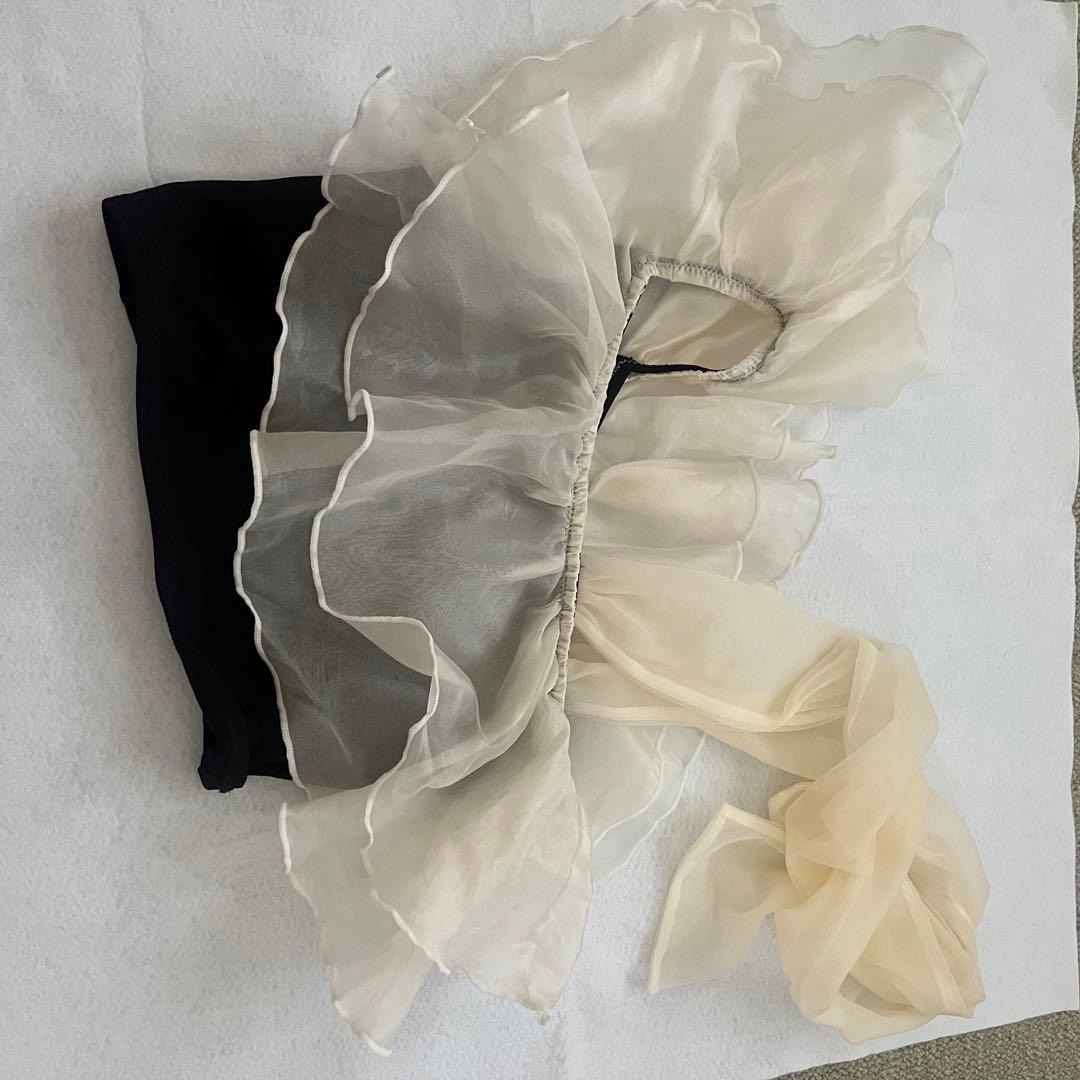 swimwear/肩リボンワンショルダー/3点セット 水着 完売品