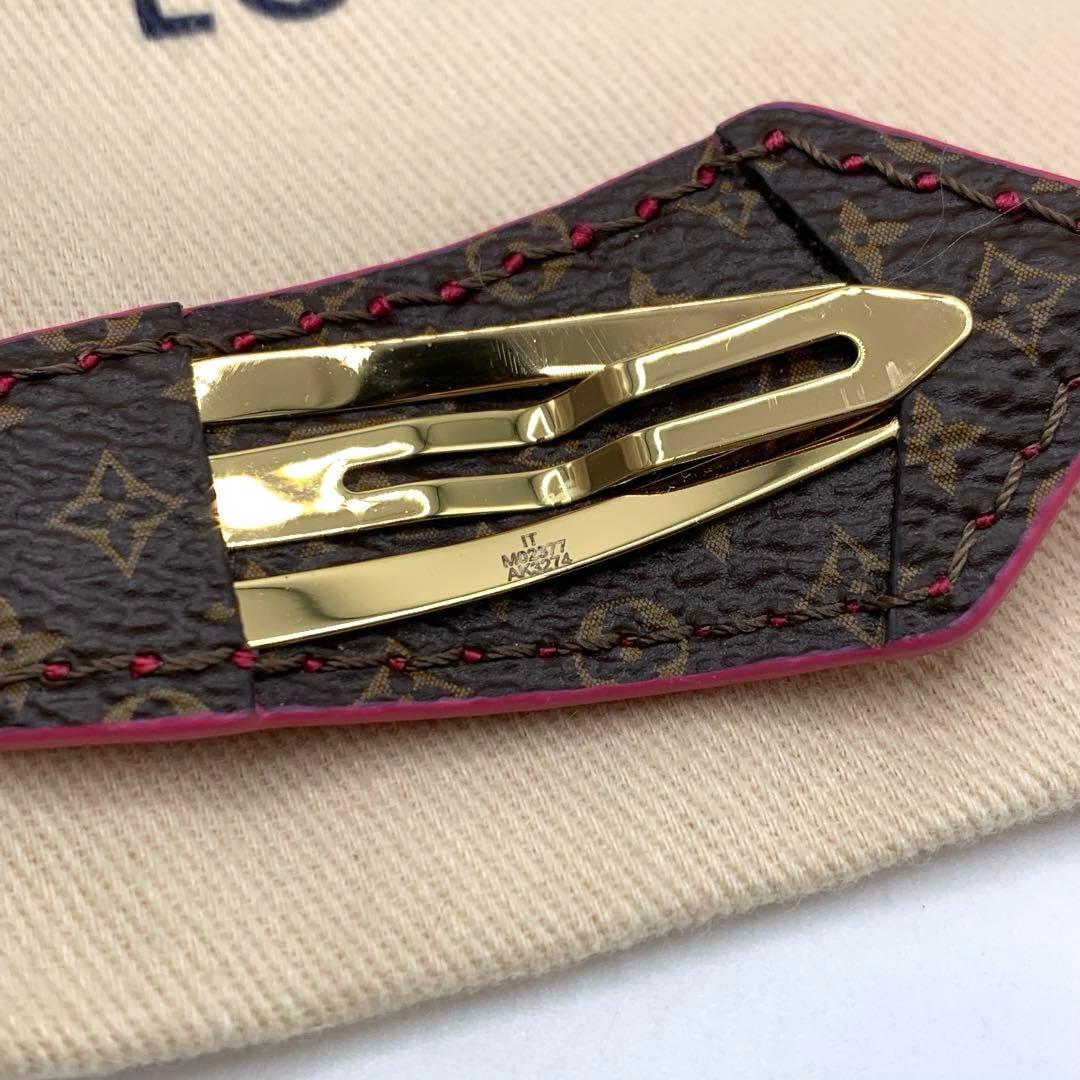 【未使用】ルイヴィトン　ヘアクリップ モノグラム　LVロゴ