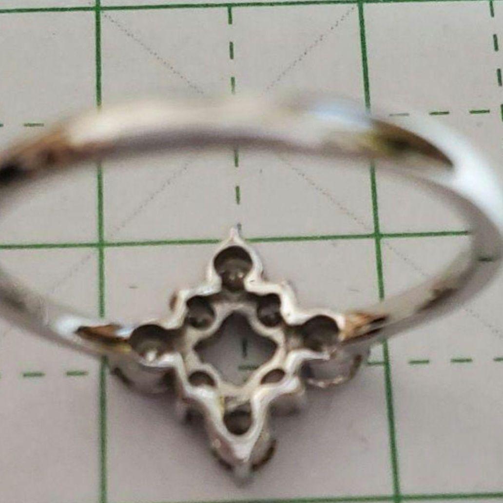 １点物♪　K18WG　0.3ct　ダイヤリング　5号