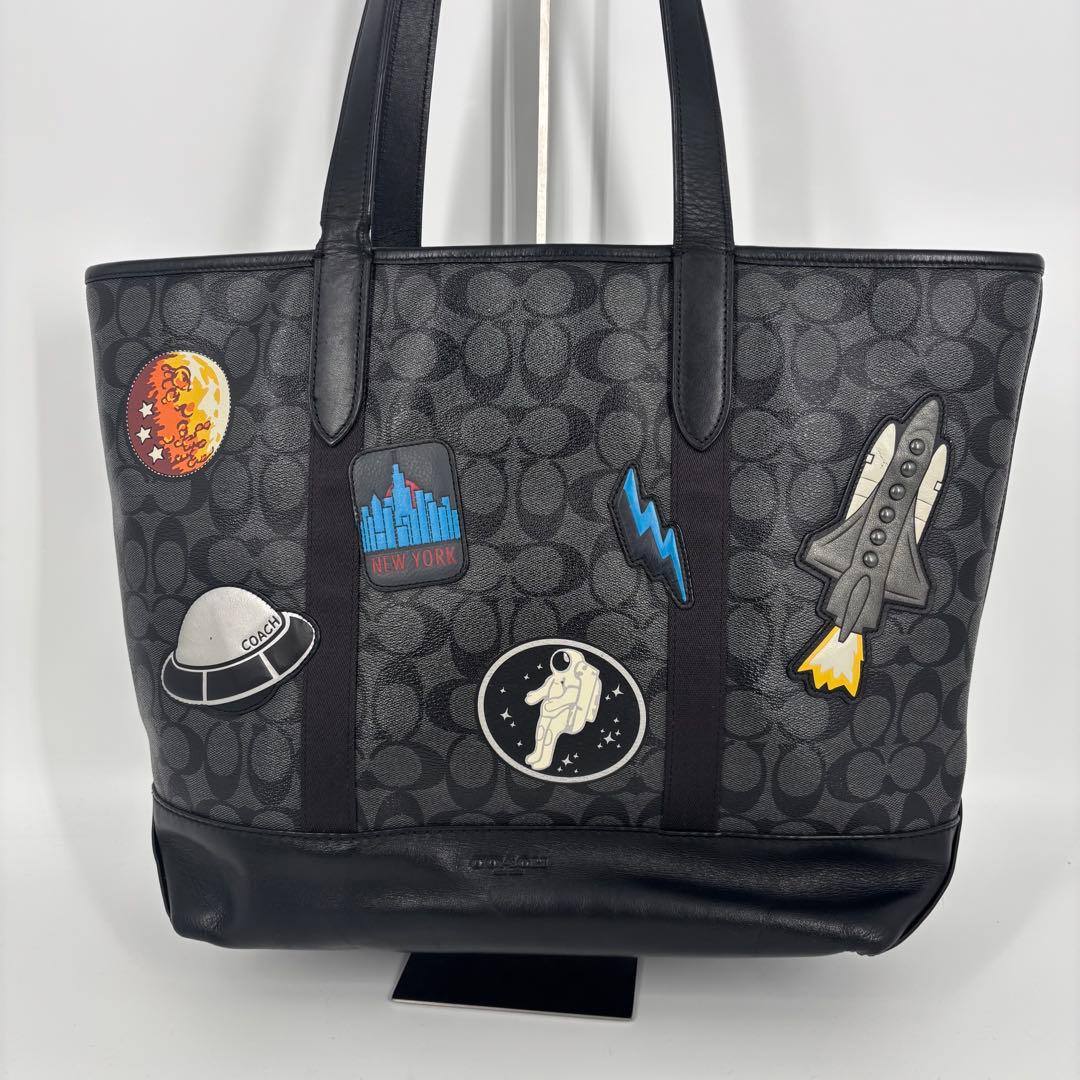 コーチ NASA限定コラボ トートバッグ ブラック