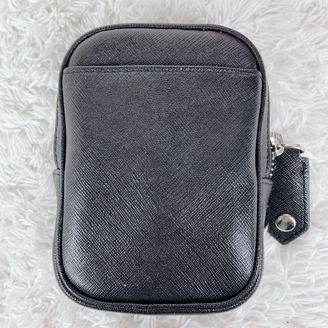 未使用級✨ヴィヴィアンウエストウッド ポーチ　小物入れ　ディアマンテ　レザー　黒
