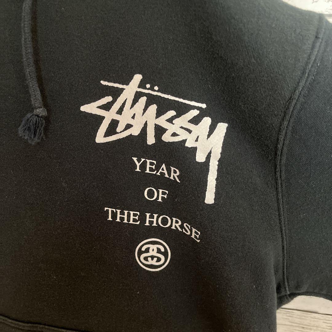 STUSSY◎ペガサス ビッグロゴ 馬 パーカー D337