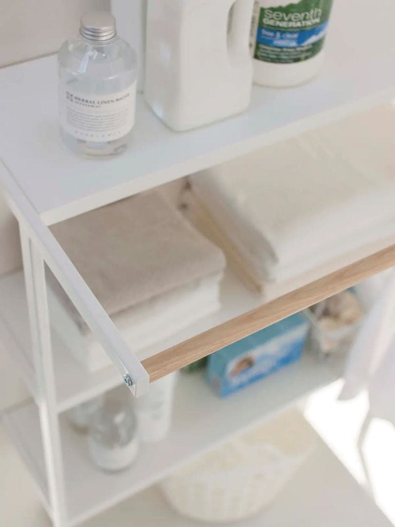 期間限定値下げ【美品】Tower 立て掛けランドリーシェルフ ホワイト