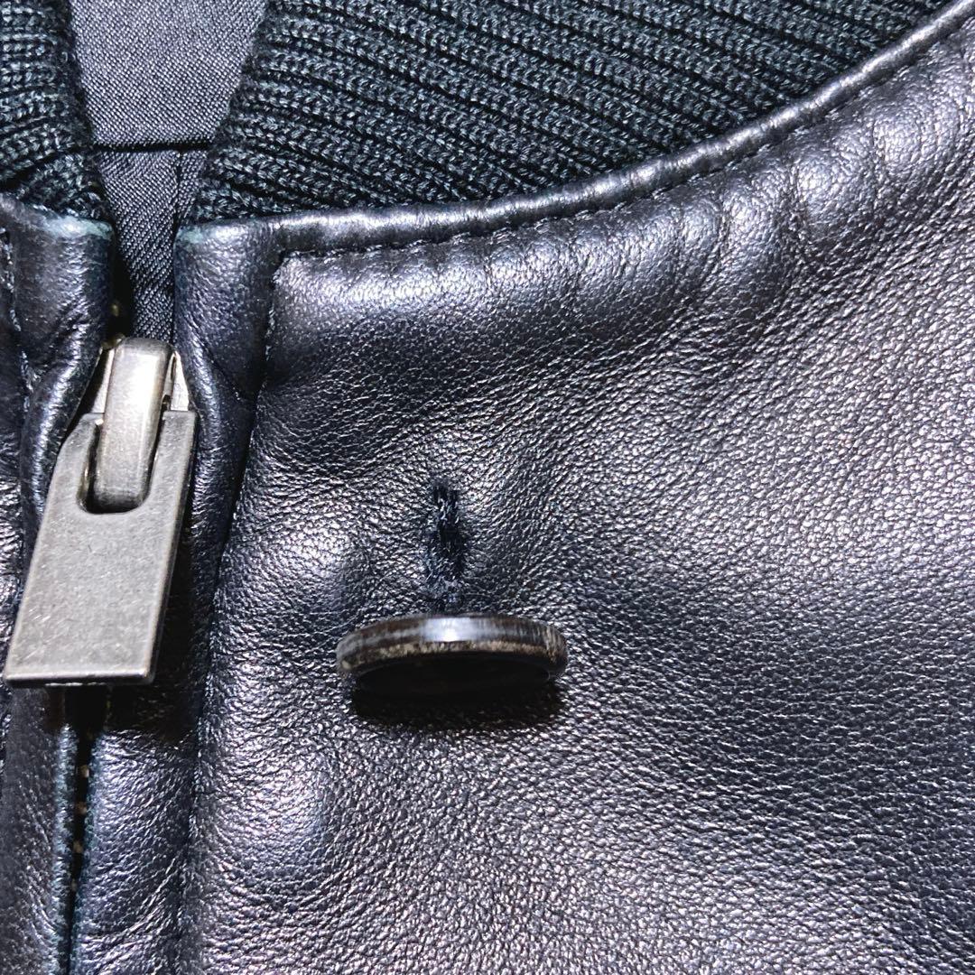 美品⭐️セオリー　シングルライダースジャケット　ダブルジップ　ラムレザー　黒