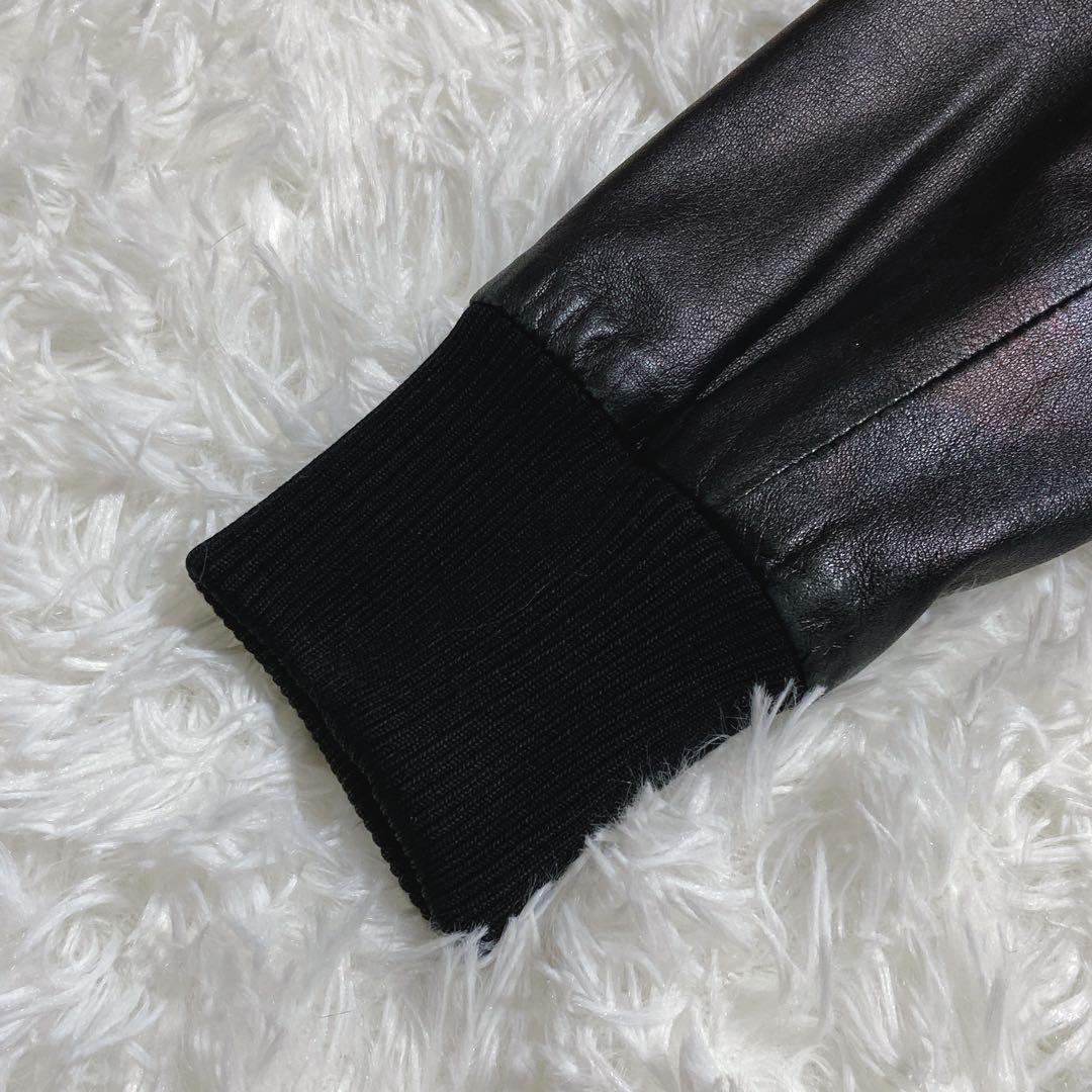 美品⭐️セオリー　シングルライダースジャケット　ダブルジップ　ラムレザー　黒