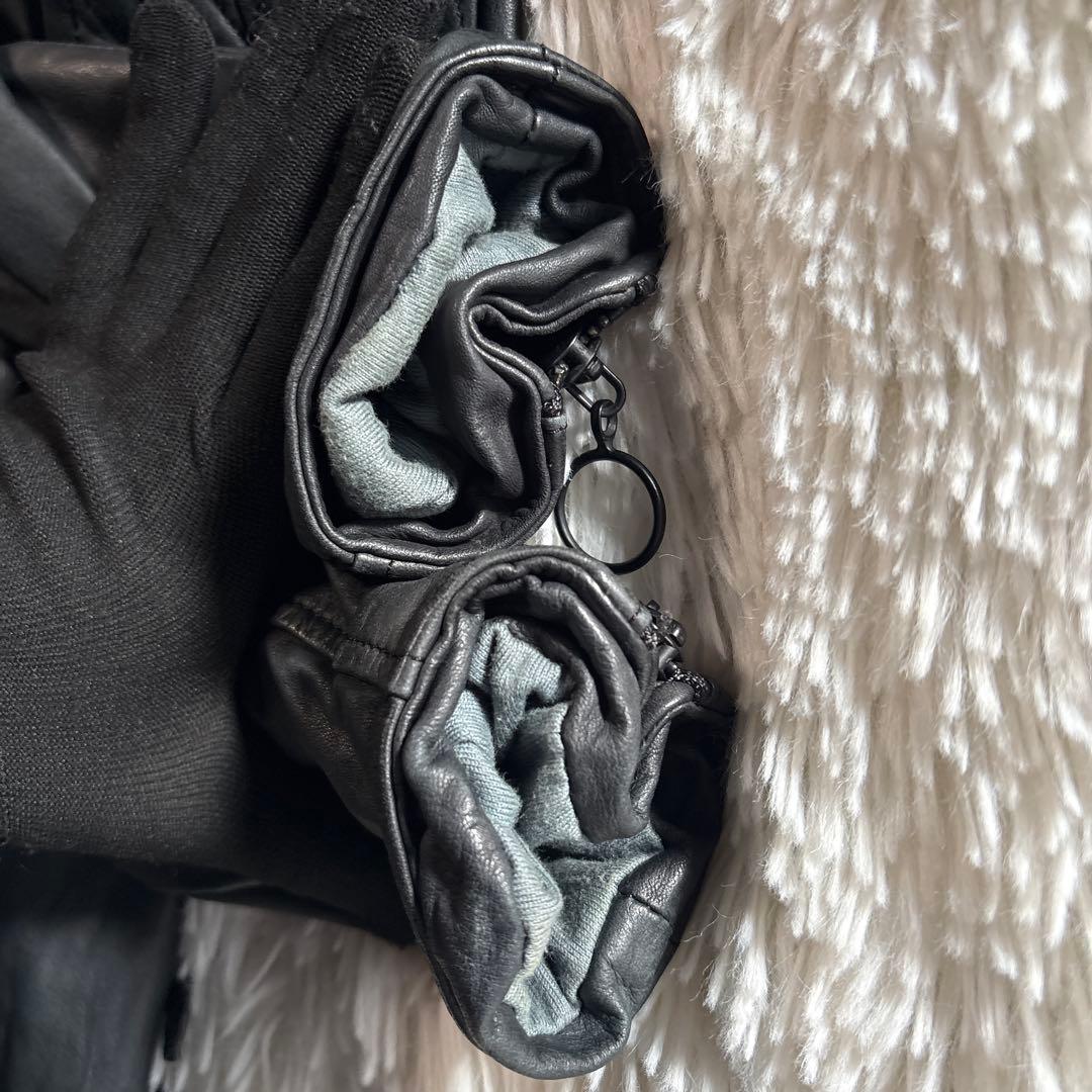 sisii シシ　レザーライダース　ジャケット　M ブラック　キルティング